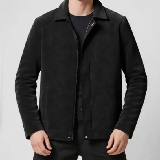 Lapel Suede Jacket