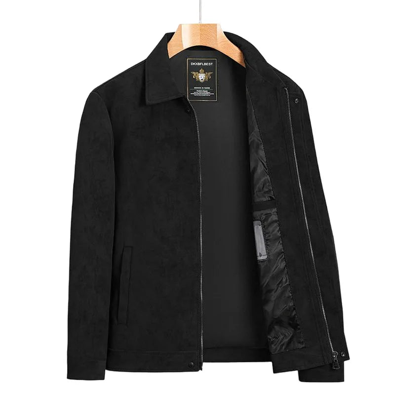Lapel Suede Jacket