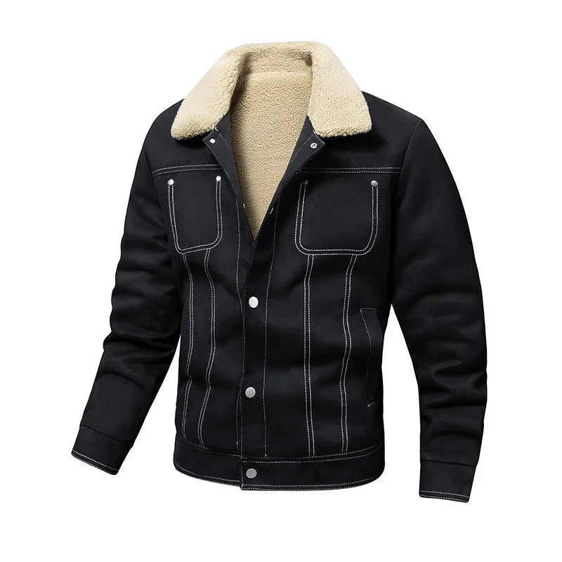 Fleece bomber jacket