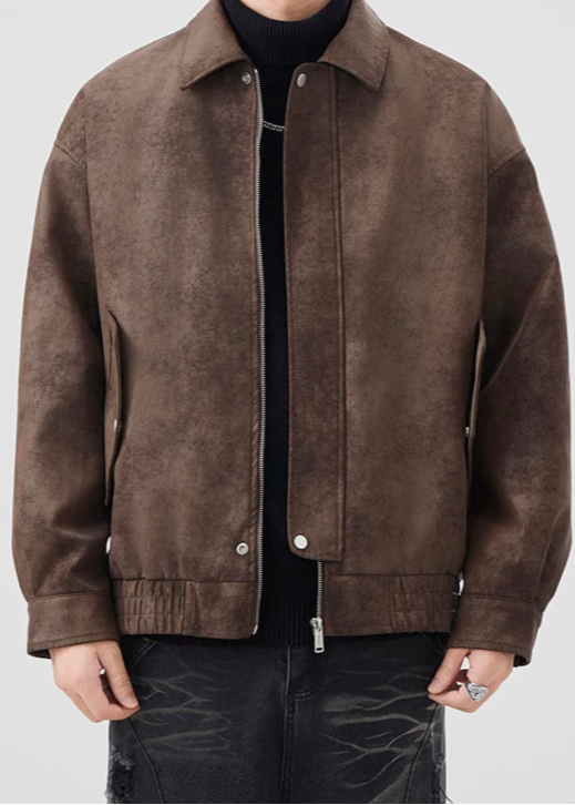 Retro grain jacket