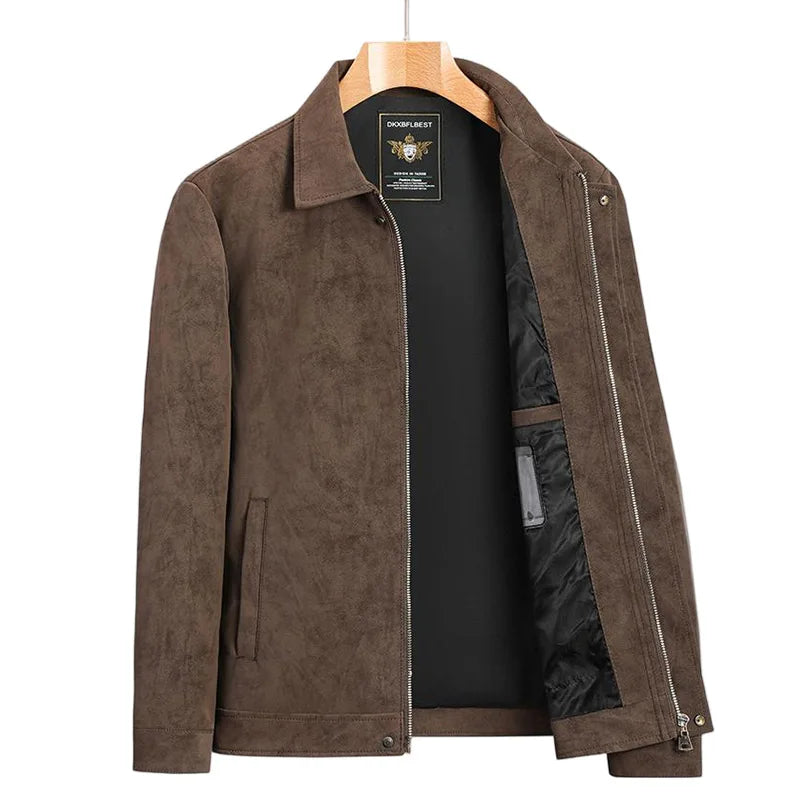 Lapel Suede Jacket