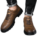 Canvas derby shoes