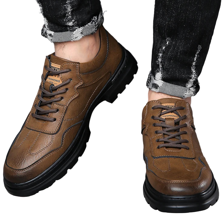 Canvas derby shoes