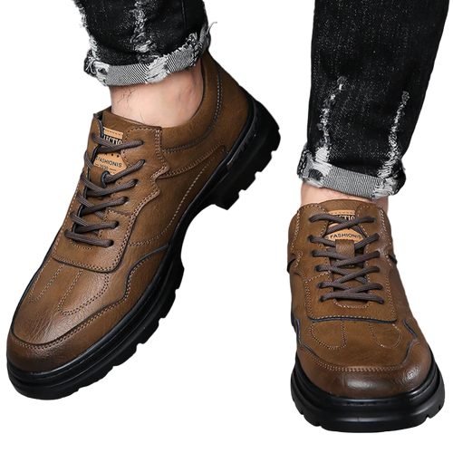 Canvas derby shoes
