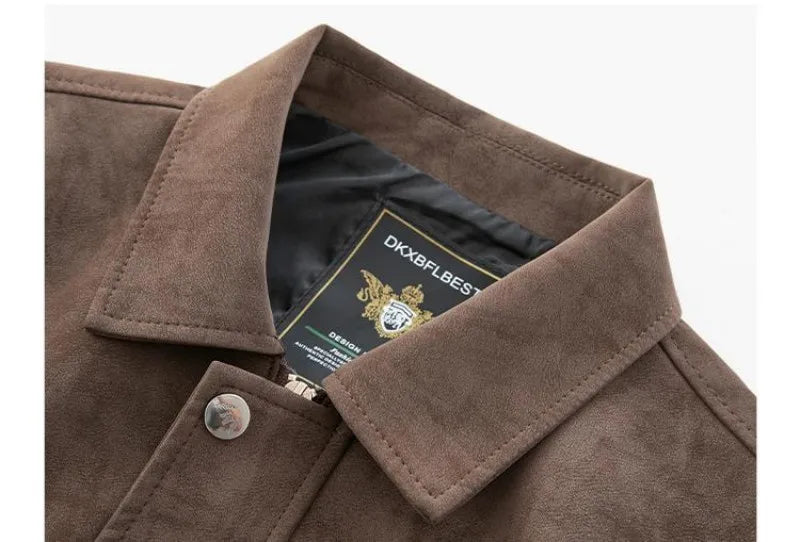 Lapel Suede Jacket