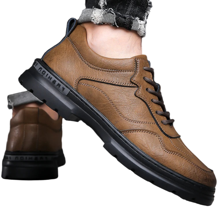 Canvas derby shoes