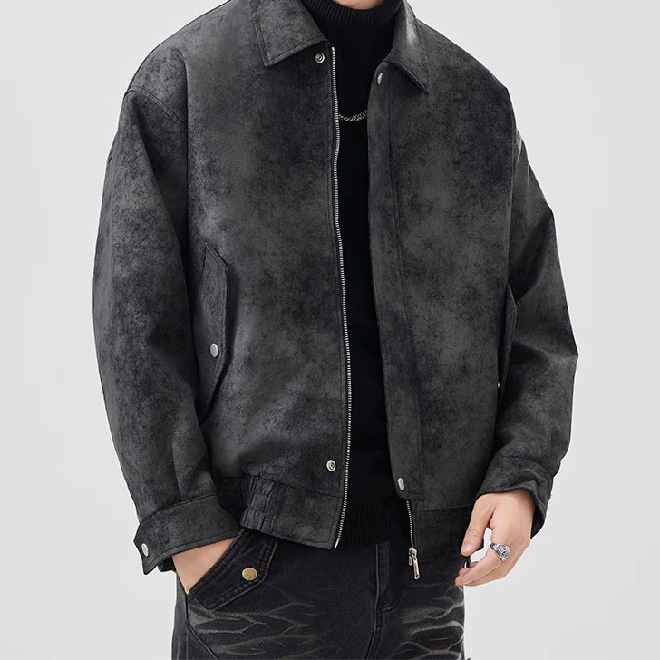 Retro grain jacket