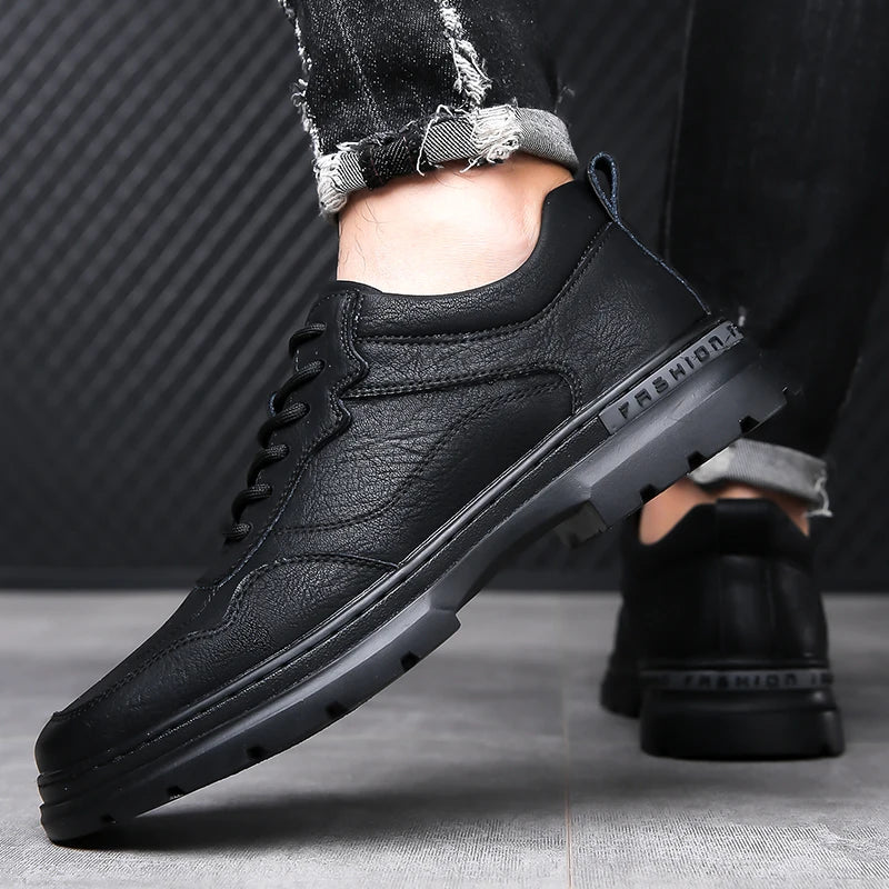 Canvas derby shoes