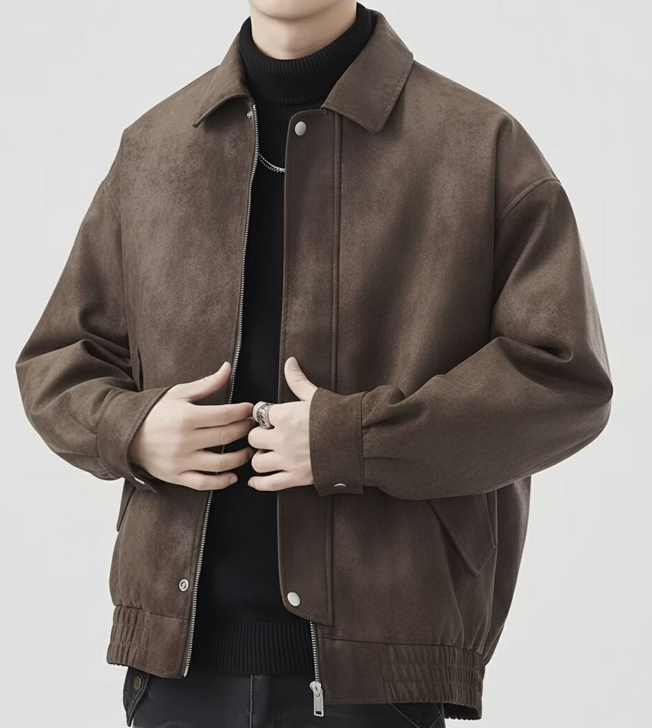 Retro grain jacket