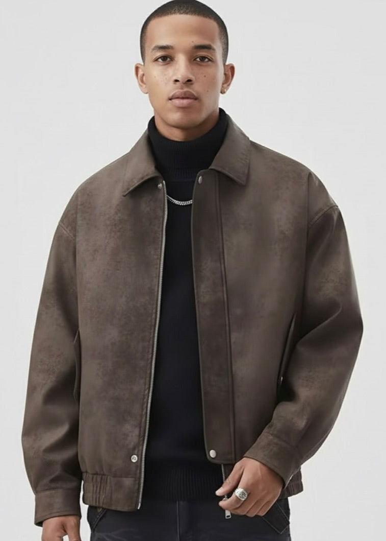 Retro grain jacket