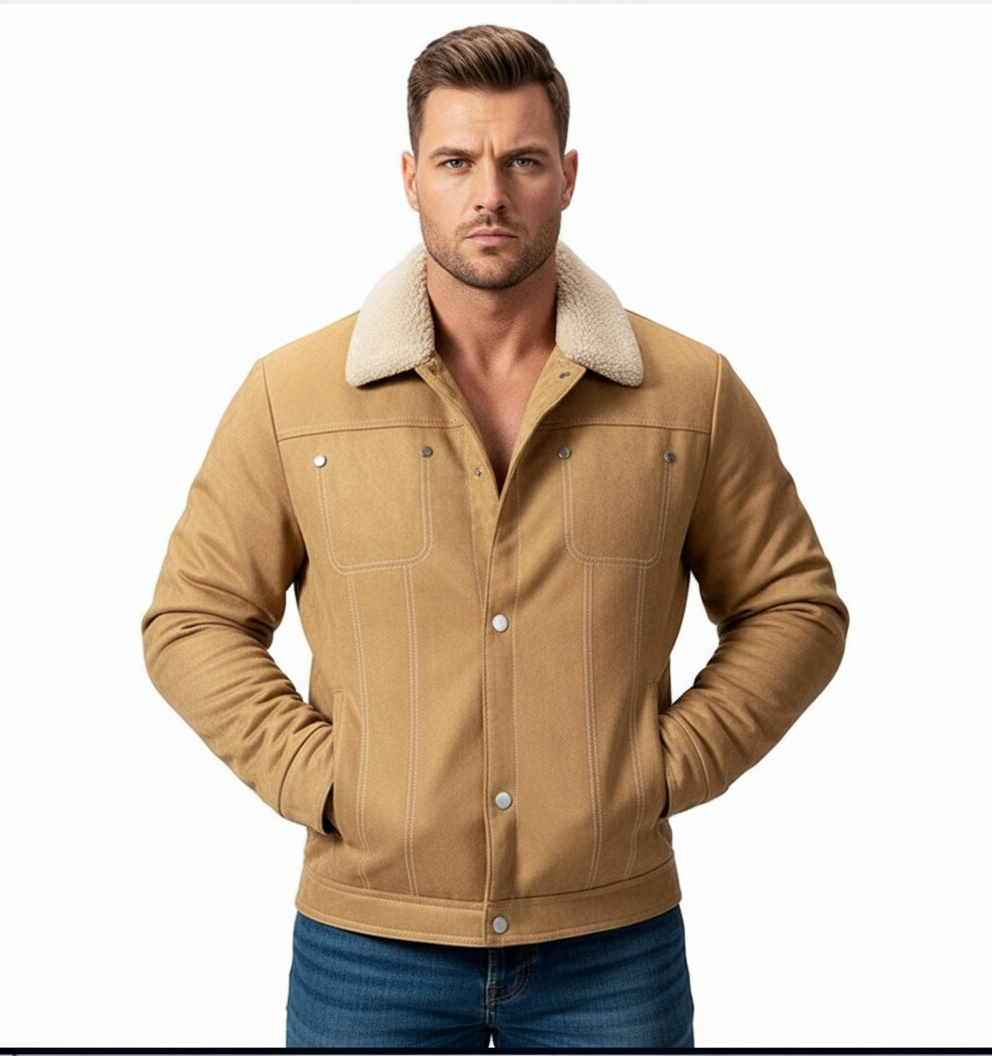 Fleece bomber jacket