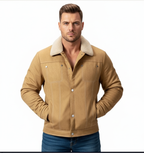 Fleece bomber jacket