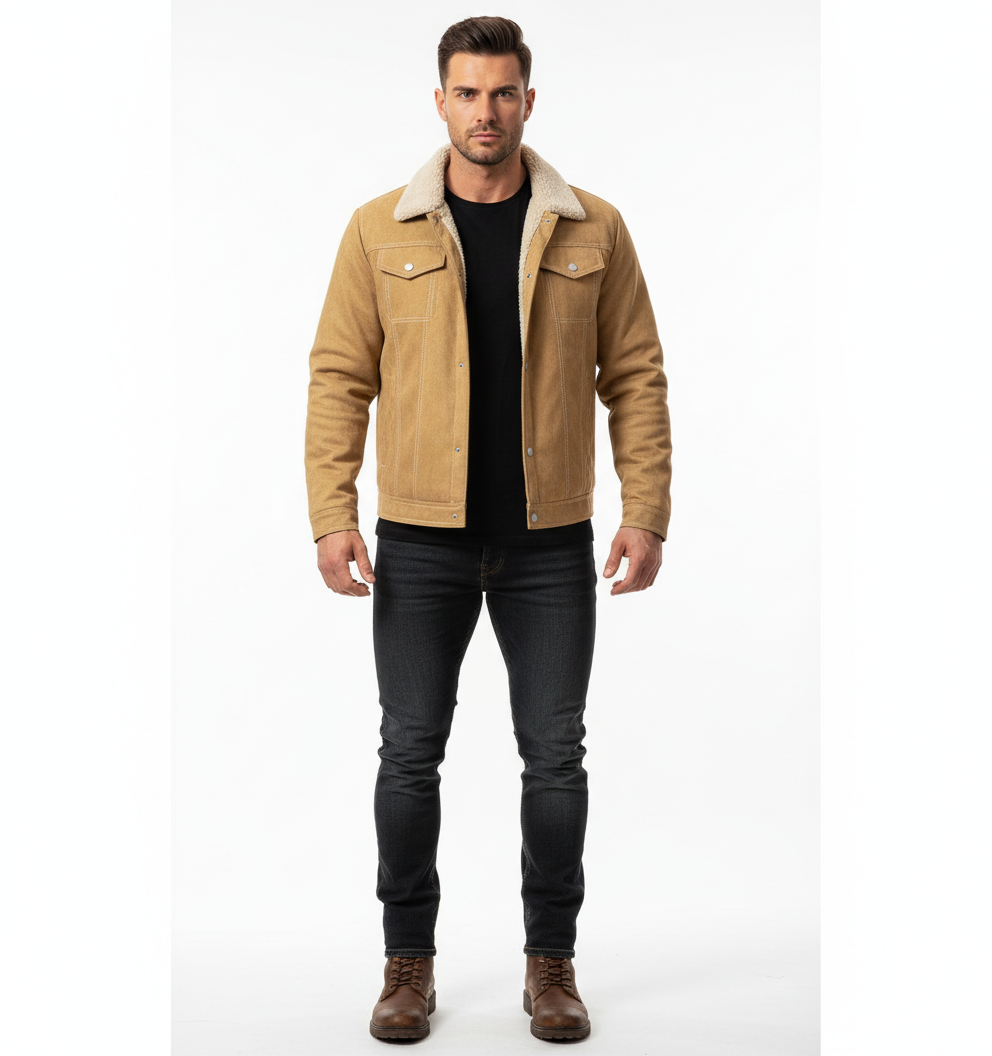 Fleece bomber jacket