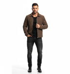 Lapel Suede Jacket