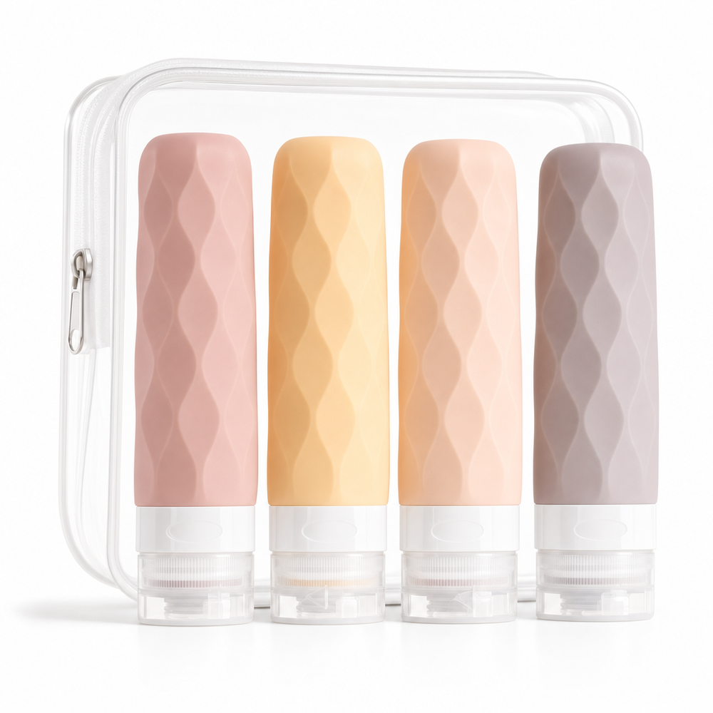 Trynexy Toiletry Bottles — TSA Leak-Proof Set