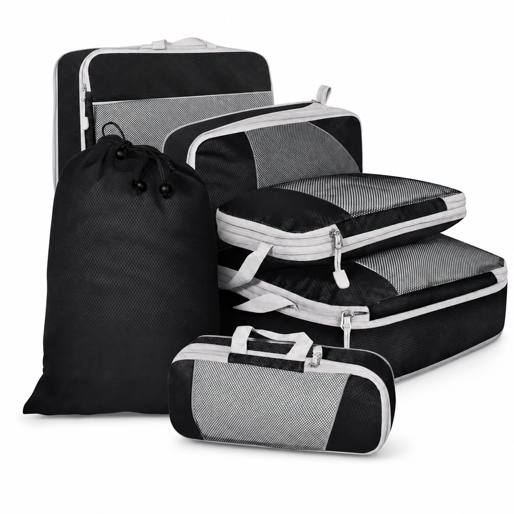Trynexy Packing Cubes — 6-Piece Compression Set
